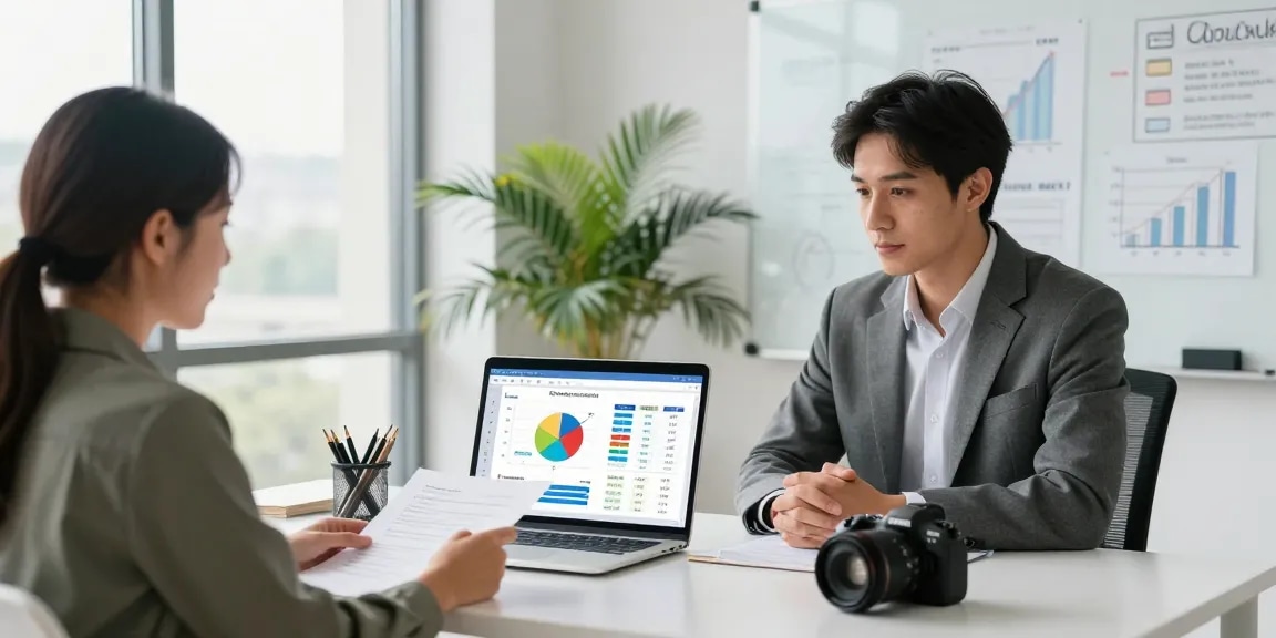 Calculadora hipoteca en España para calcular cuota y comparar opciones con un asesor financiero en moderno ambiente de oficina.
