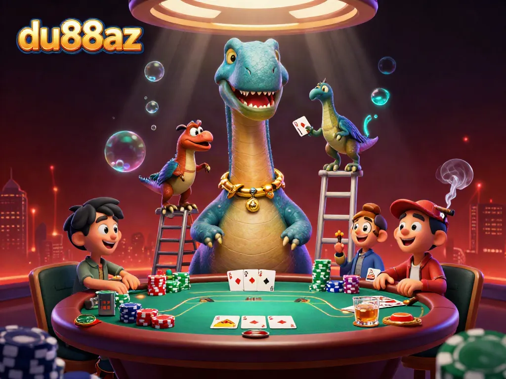 Experience thrills at du88az with exciting poker action featuring whimsical cartoon characters.