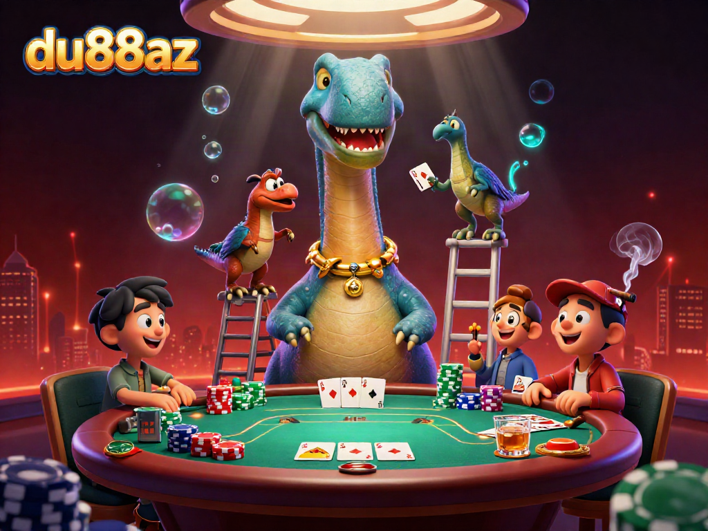 Experience thrills at du88az with exciting poker action featuring whimsical cartoon characters.