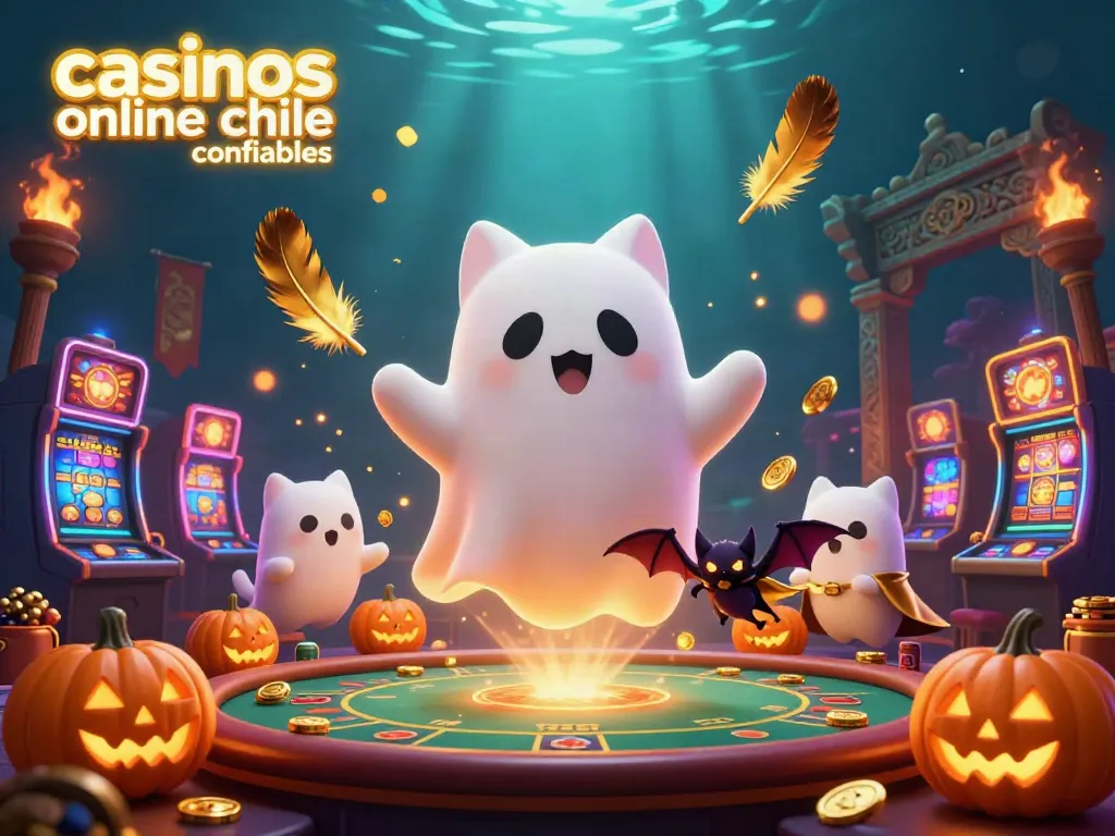 Un casino online confiable en Chile con personajes animados y elementos de juego vibrantes.