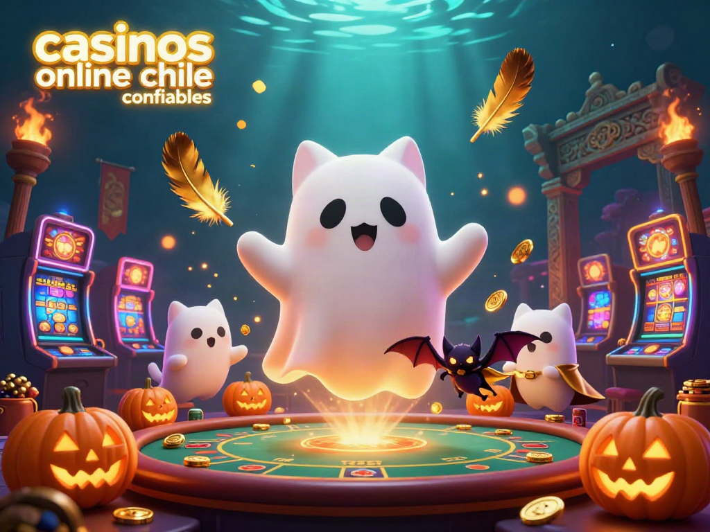 Un casino online confiable en Chile con personajes animados y elementos de juego vibrantes.