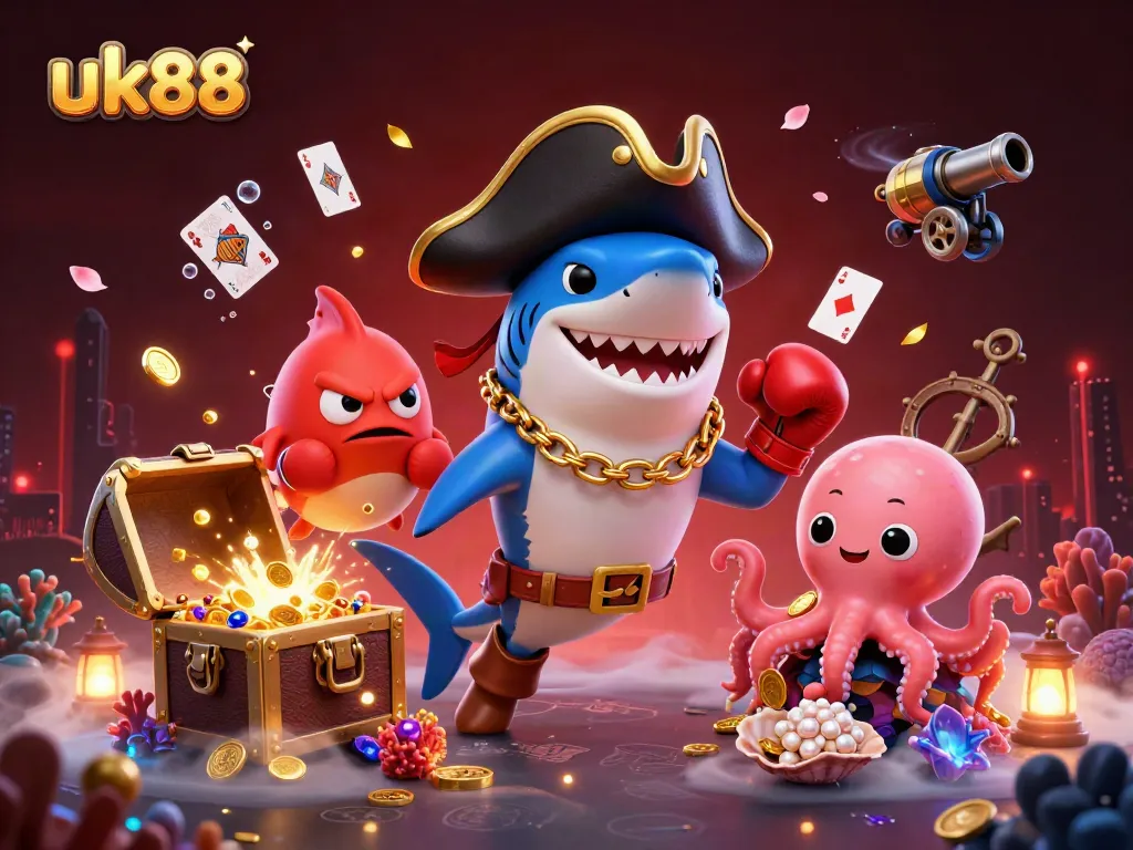 Win exciting rewards with uk88's engaging 3D casino adventure featuring lively characters and treasures.