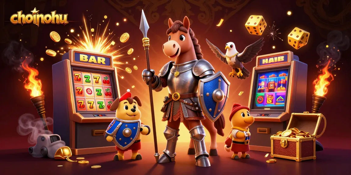 Experience thrilling gameplay at choinohu with vibrant slot machines and dynamic characters.
