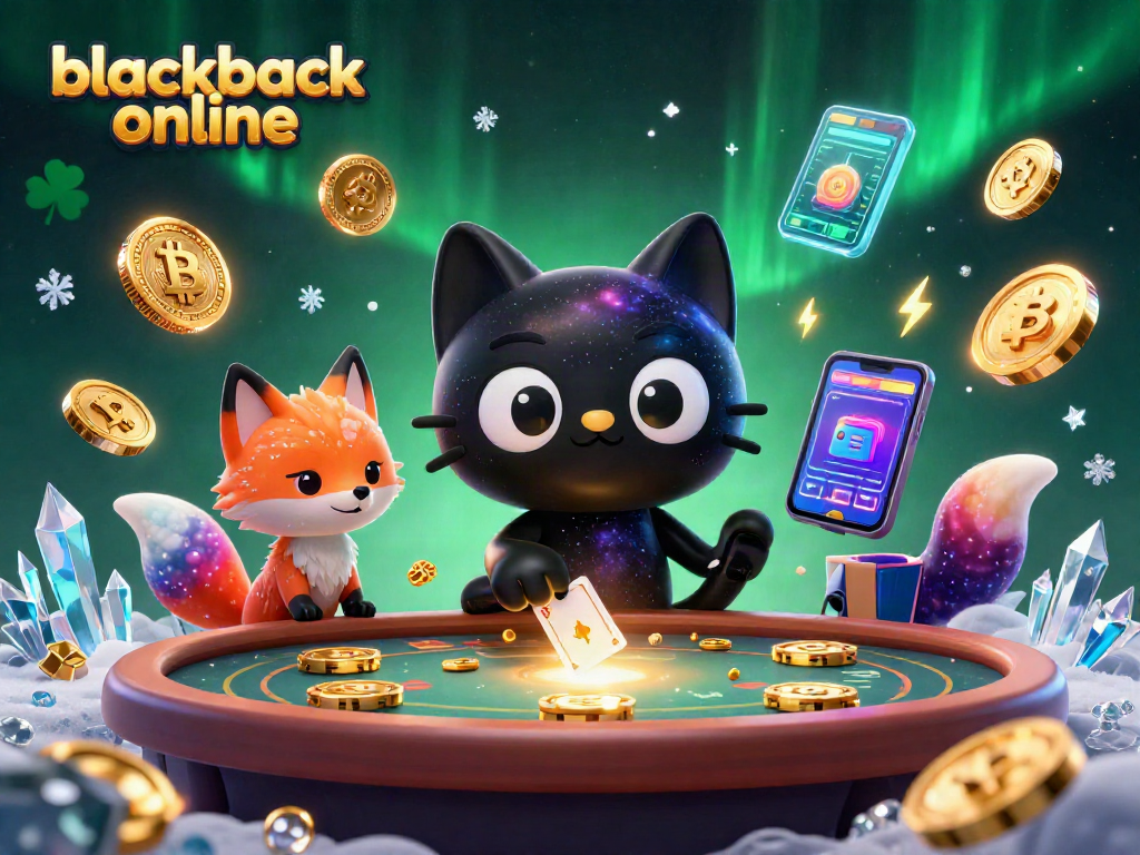 Juega blackjack online con estrategia en esta ilustración cósmica dinámica llena de detalles.
